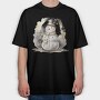 Christmas Snowman Icon, Tricou Oversize Barbati (Unisex)