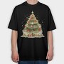 Christmas Tree Red, Tricou Oversize Barbati (Unisex)