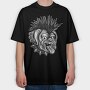 Bulldog Punk, Tricou Oversize Barbati (Unisex)