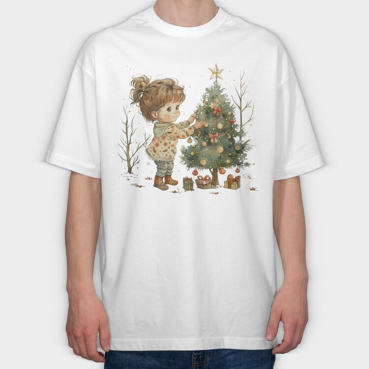 Christmas Tree Dreamer, Tricou Oversize Barbati (Unisex)
