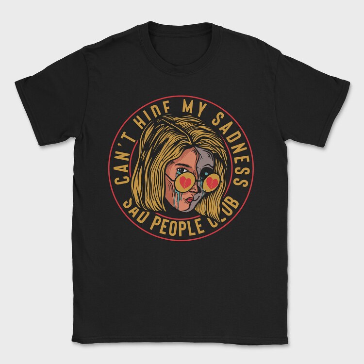 Sad People Club, Tricou Barbati (Unisex)