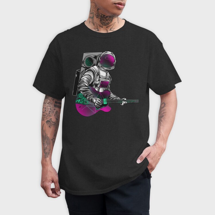 Space Guitar Hero, Tricou Barbati (Unisex)