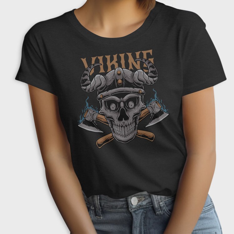 Viking Skull Horns, Tricou Femei