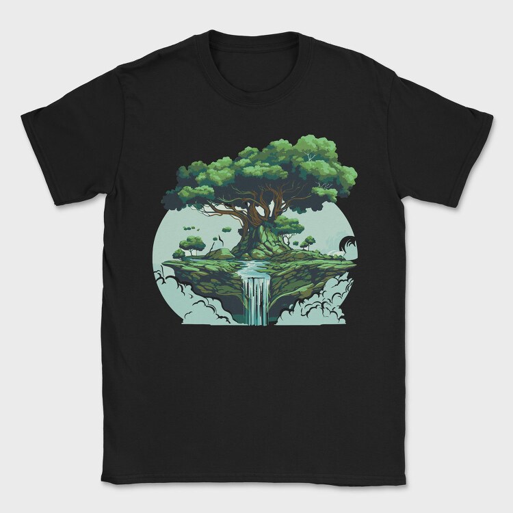 Tree Waterfall, Tricou Barbati (Unisex)