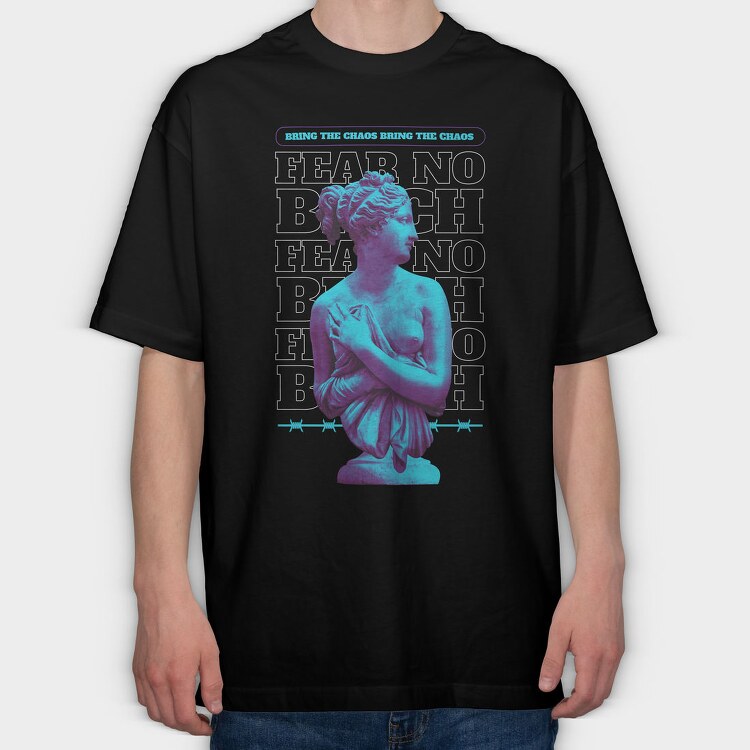 Trap Statue, Tricou Oversize Barbati (Unisex)
