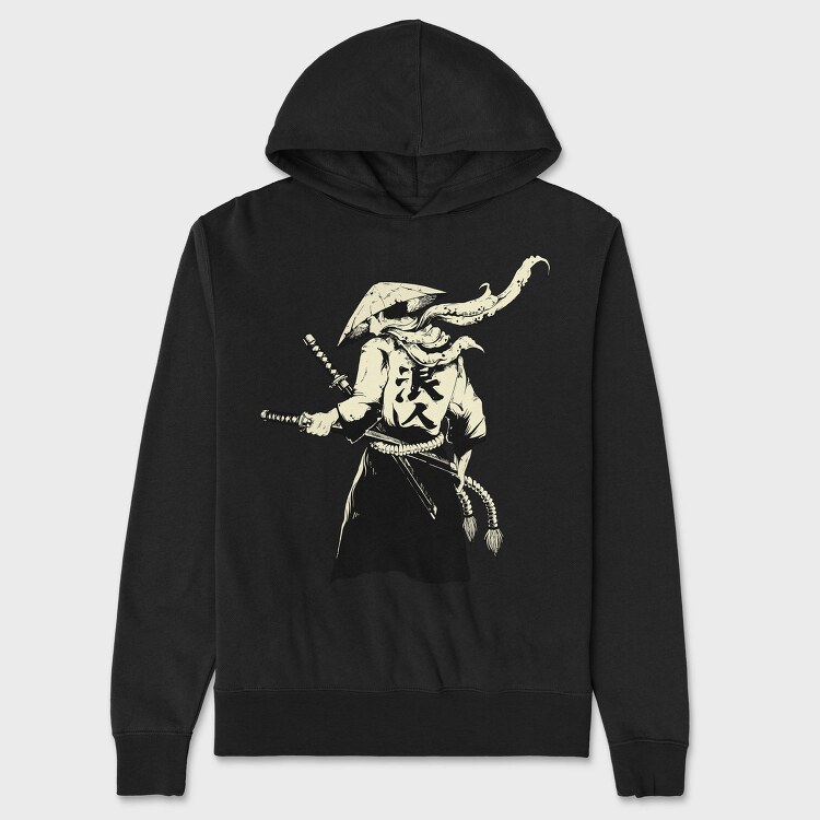 Samurai Sword, Hanorac Oversize Barbati (Unisex)