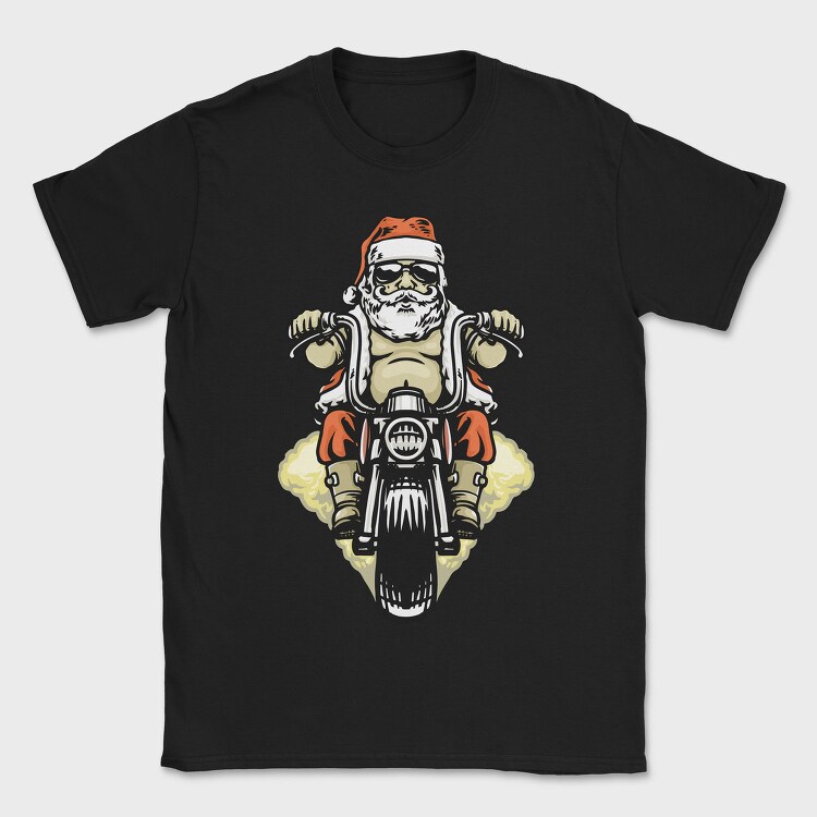 Santa Biker, Tricou Barbati (Unisex)