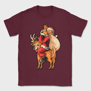 Santa Reindeer Hug, Tricou Barbati (Unisex)