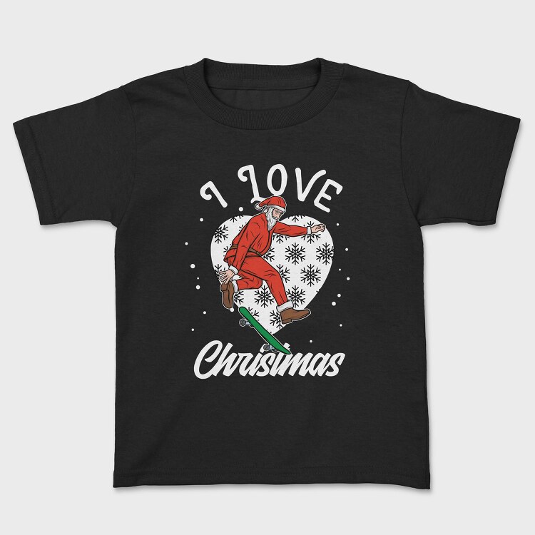 Santa Skate Snow, Tricou Copii