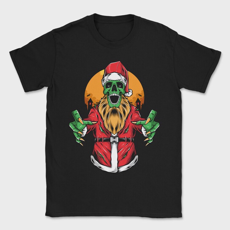 Santa Skull Horror, Tricou Barbati (Unisex)