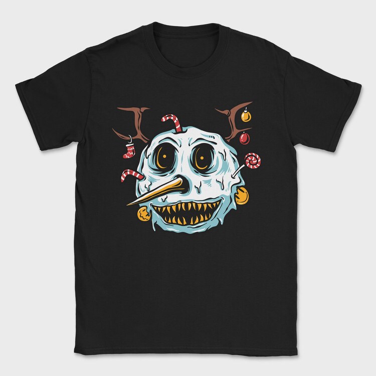 Santa Skull, Tricou Barbati (Unisex)