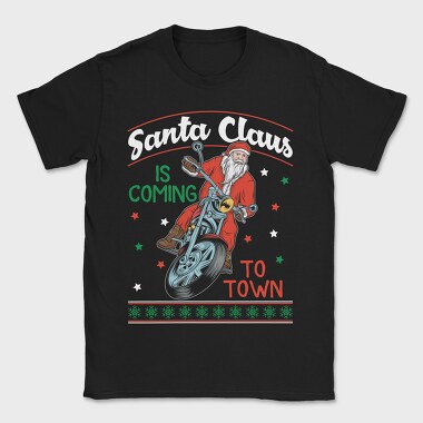 Santas Motorcycle Ride, Tricou Barbati (Unisex)