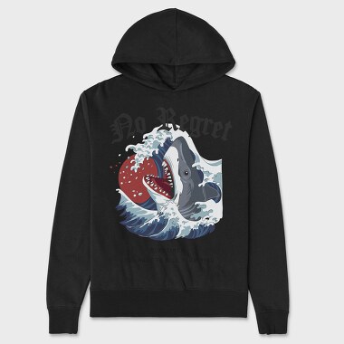 Shark No Regret, Hanorac Oversize Barbati (Unisex)