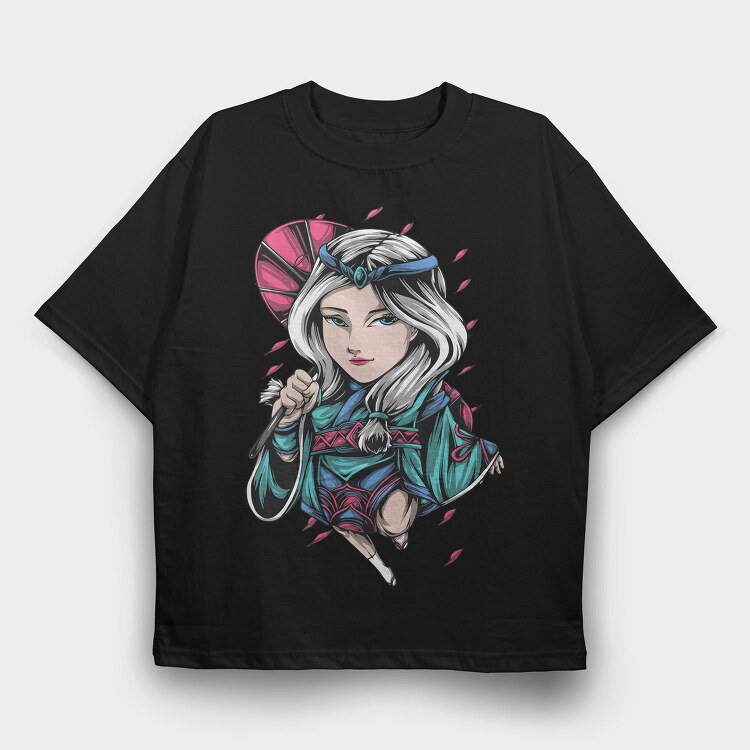 Silver Fox Warrior, Tricou Oversize Barbati (Unisex)