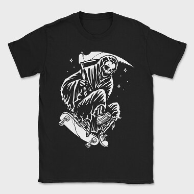 Skateboard Grim Reaper 1, Tricou Barbati (Unisex)