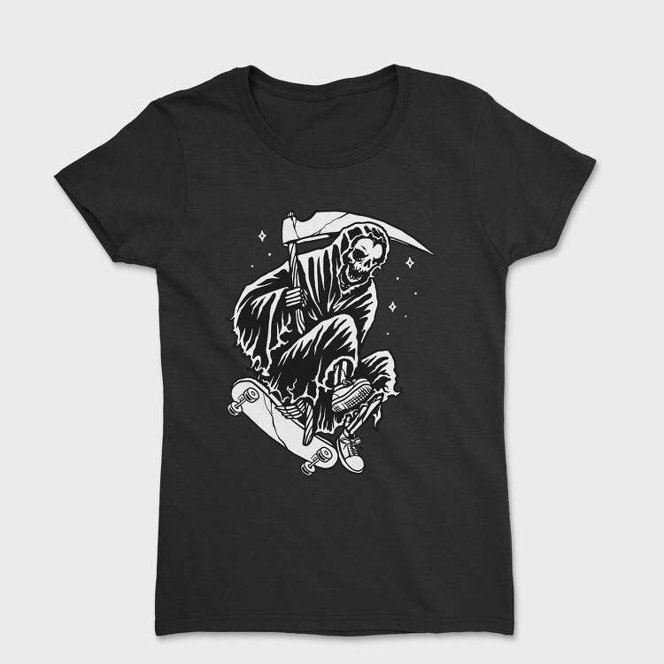 Skateboard Grim Reaper 1, Tricou Femei