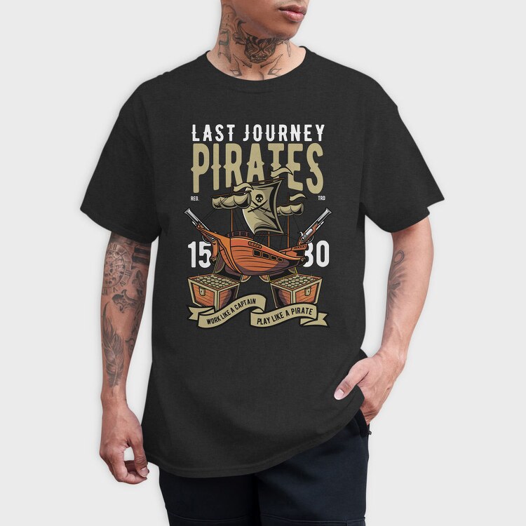 Pirate Captains Treasure, Tricou Barbati (Unisex)