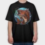 Koi Fish Bite, Tricou Oversize Barbati (Unisex)