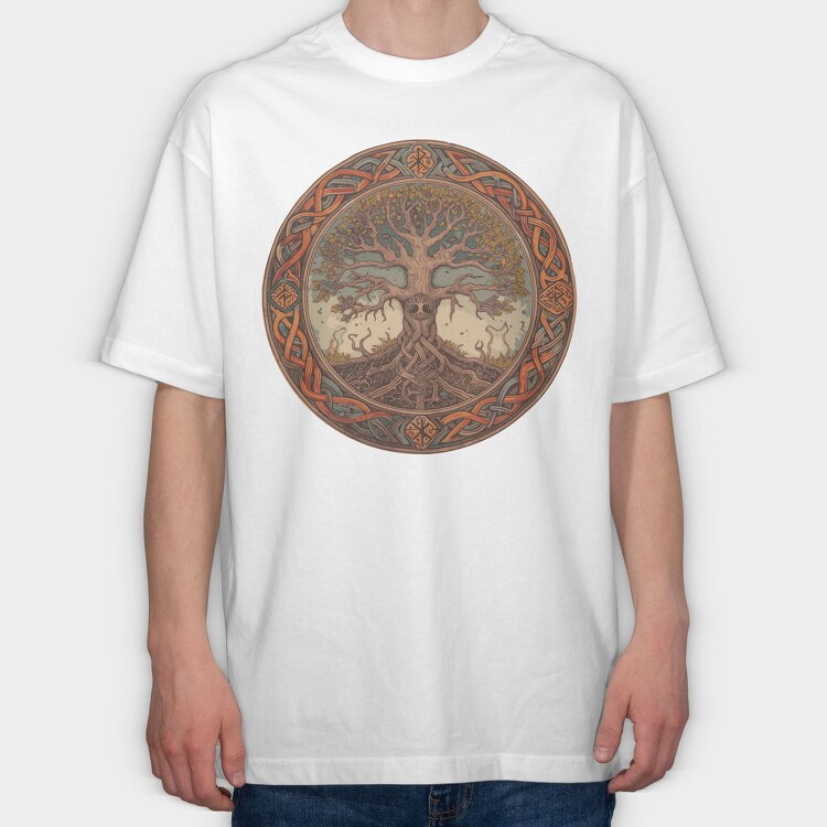 Tree of Life 2, Tricou Oversize Barbati (Unisex)