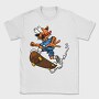 Skateboarding Fox, Tricou Barbati (Unisex)