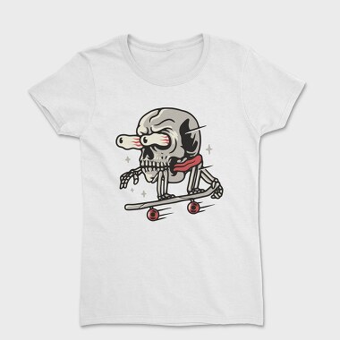 Skateboarding Skull 1, Tricou Femei