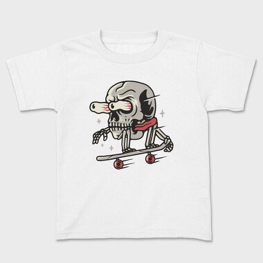 Skateboarding Skull 1, Tricou Copii
