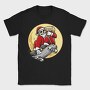 Skateboarding Skull Santa, Tricou Barbati (Unisex)