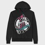 Skateboarding Skull, Hanorac Oversize Barbati (Unisex)