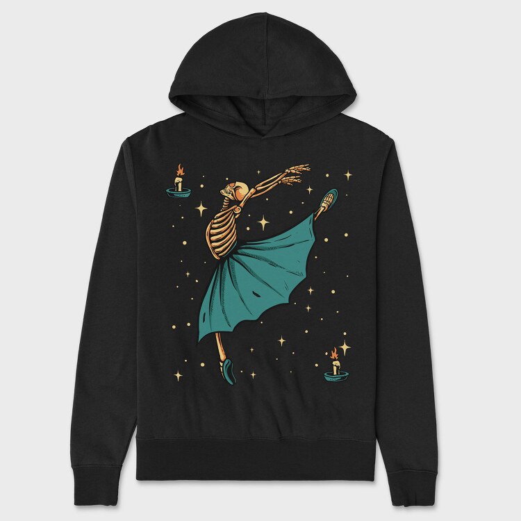 Skeleton Ballet Dancer, Hanorac Oversize Barbati (Unisex)
