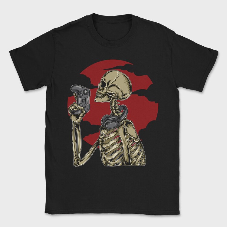 Skeleton Gamer, Tricou Barbati (Unisex)
