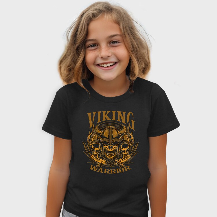 Viking Warrior Skull, Tricou Copii