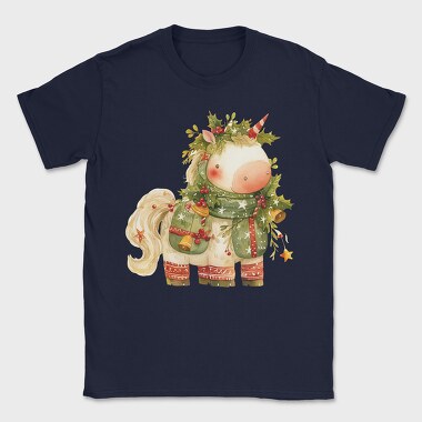 Christmas Unicorn Holly, Tricou Barbati (Unisex)