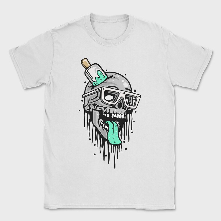 Skull Glasses Pickle, Tricou Barbati (Unisex)