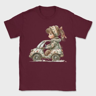 Christmas Vintage Driver, Tricou Barbati (Unisex)