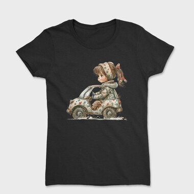 Christmas Vintage Driver, Tricou Femei