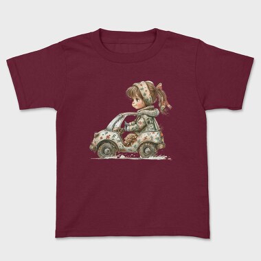 Christmas Vintage Driver, Tricou Copii
