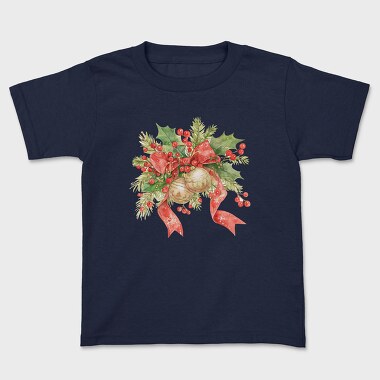 Christmas Watercolor Bow, Tricou Copii