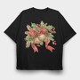 Christmas Watercolor Bow, Tricou Oversize Barbati (Unisex)
