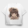 Christmas Watercolor Clipart 2, Tricou Oversize Barbati (Unisex)