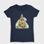 Christmas Watercolor Clock, Tricou Femei