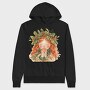 Christmas Watercolor Girl, Hanorac Oversize Barbati (Unisex)