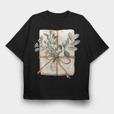 Christmas Watercolor, Tricou Oversize Barbati (Unisex)