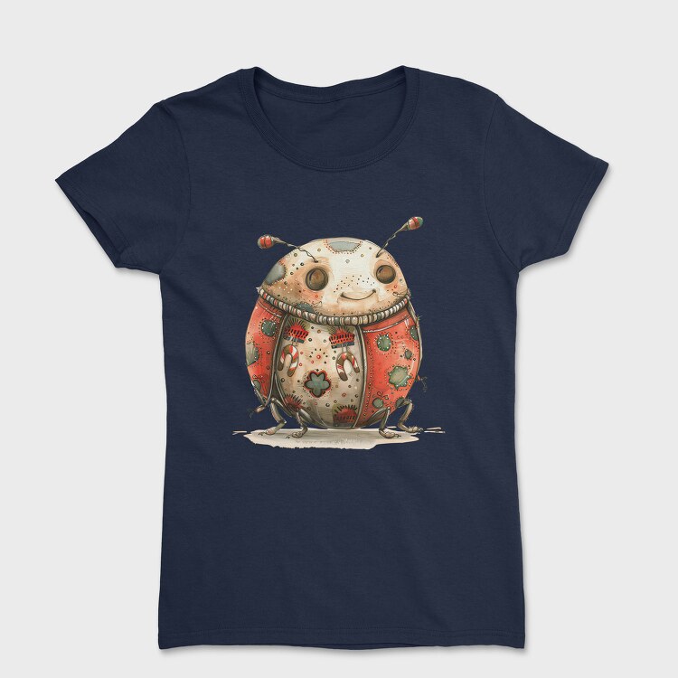 Christmas Whimsical Bug, Tricou Femei
