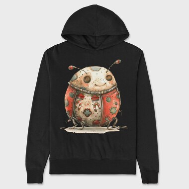 Christmas Whimsical Bug, Hanorac Oversize Barbati (Unisex)