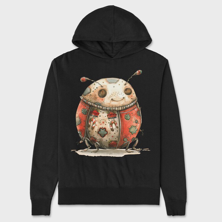 Christmas Whimsical Bug, Hanorac Oversize Barbati (Unisex)