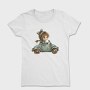 Christmas Whimsical Car, Tricou Femei