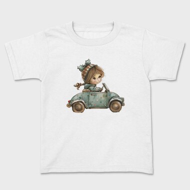 Christmas Whimsical Car, Tricou Copii
