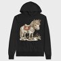Christmas Whimsical Horse, Hanorac Oversize Barbati (Unisex)