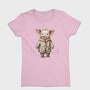 Christmas Whimsical Pig, Tricou Femei