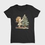 Christmas Whimsical Tree Girl, Tricou Femei